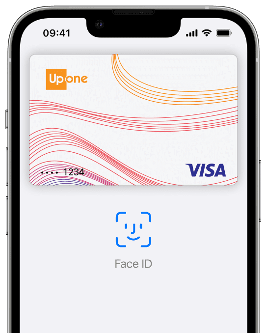 Exemple d’une interface sur smartphone avec Apple Pay